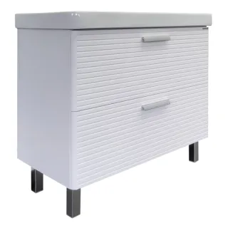 Тумба с раковиной Comforty Танжер 00-00019535 90 см белый